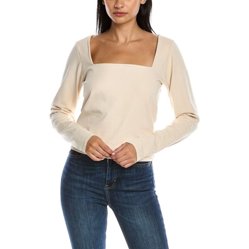 Good American Womens  Essential Square Neck Top